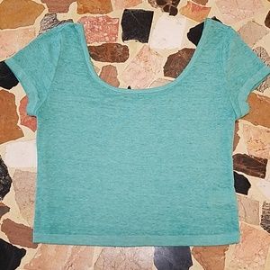 NWOT Cropped Shirt